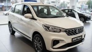 New Updated Maruti Ertiga showing refreshed exterior and updated design
