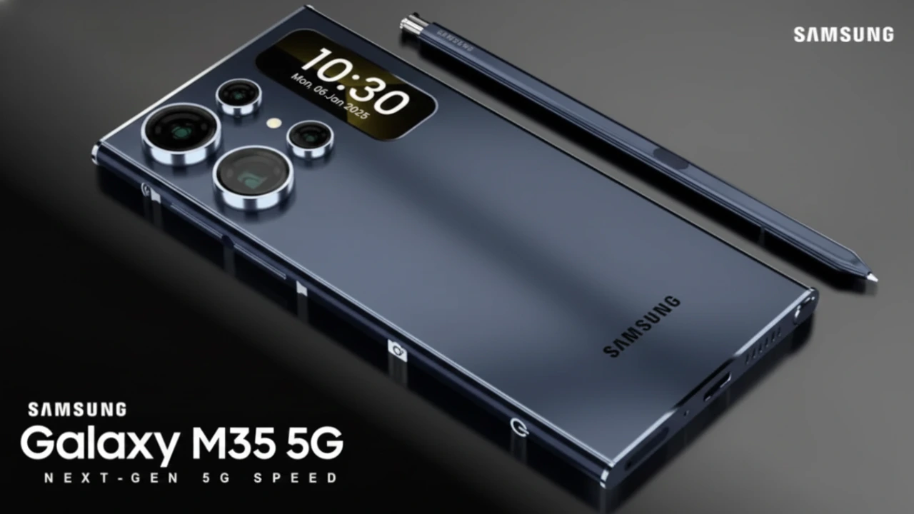 Samsung Galaxy M35 5G phone with 108MP camera and 120Hz AMOLED display