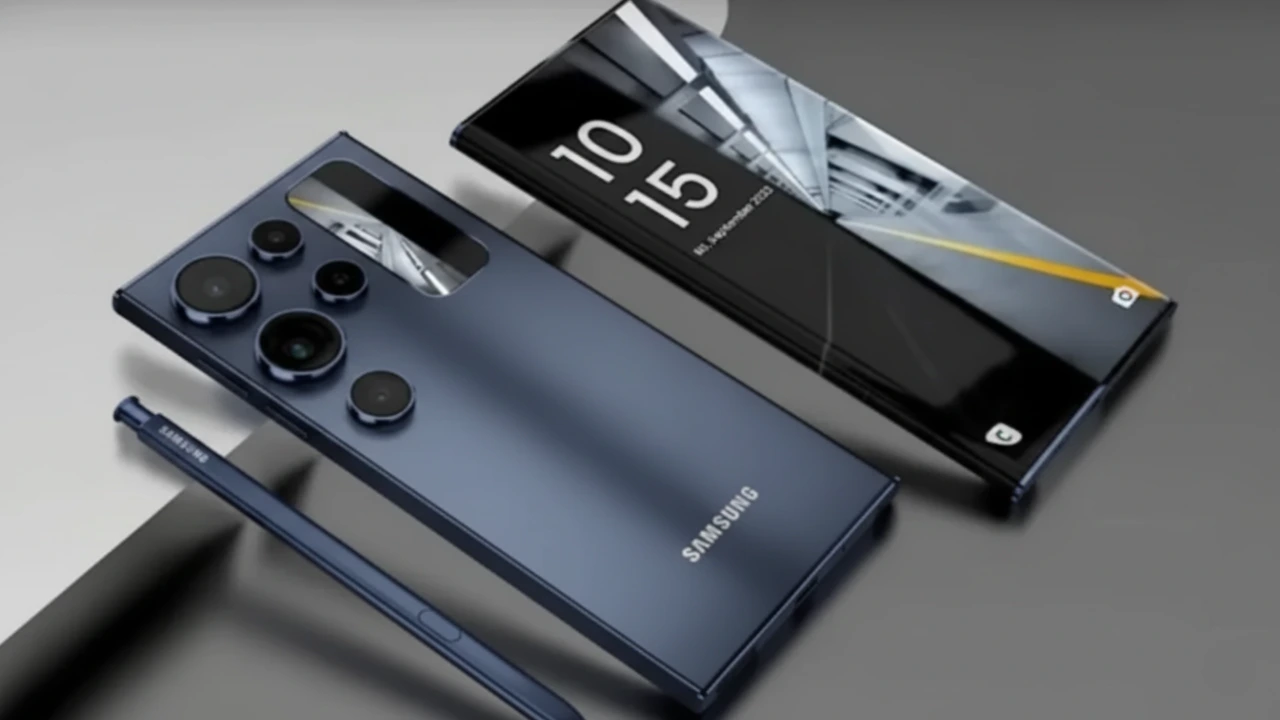 Samsung Galaxy M53 5G mobile showing 220MP camera and features