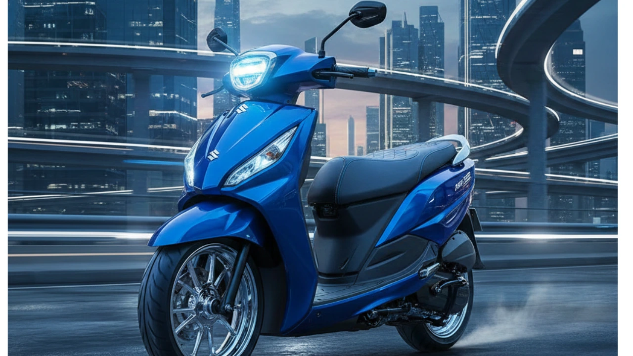 Suzuki Access 125 scooter with 124cc engine and 48 KMPL mileage in India