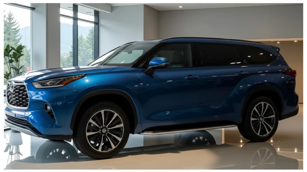 Toyota Highlander 2026 hybrid SUV with luxury 7 seater interior and modern safety features