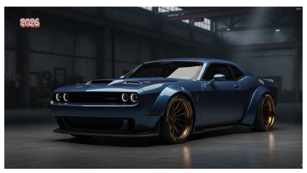 2026 Dodge Challenger showing bold exterior design and modern interior features