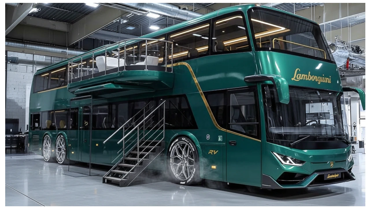 2026 Lamborghini Double Decker RV with supercar design and luxury interior