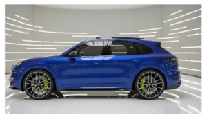 2026 Porsche Cayenne with luxury cabin hybrid engine and sporty design