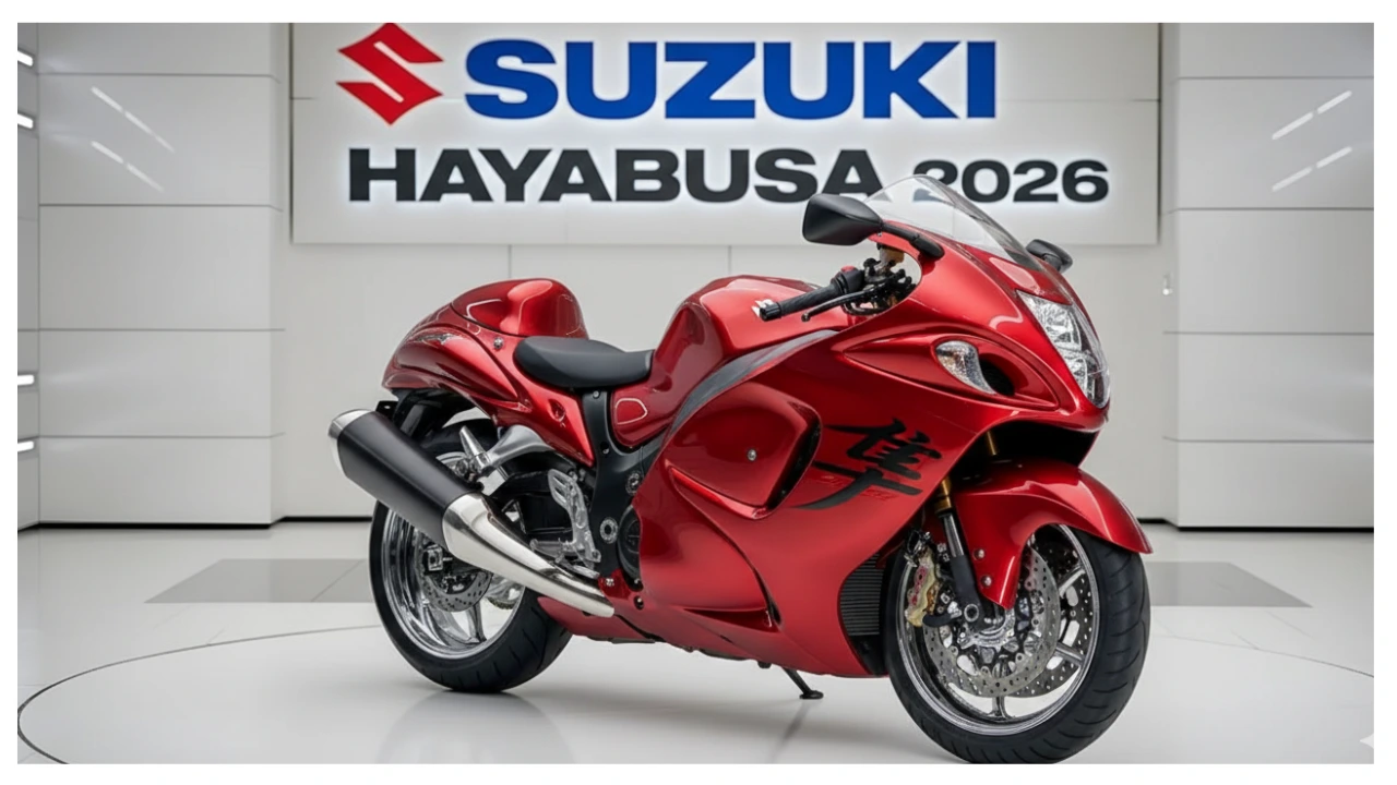 2026 Suzuki Hayabusa superbike with aerodynamic design