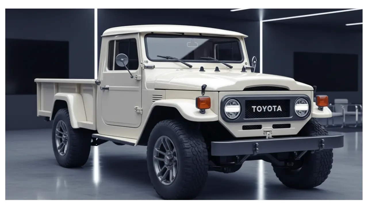 2026 Toyota Land Cruiser Pickup with rugged design and off road capability