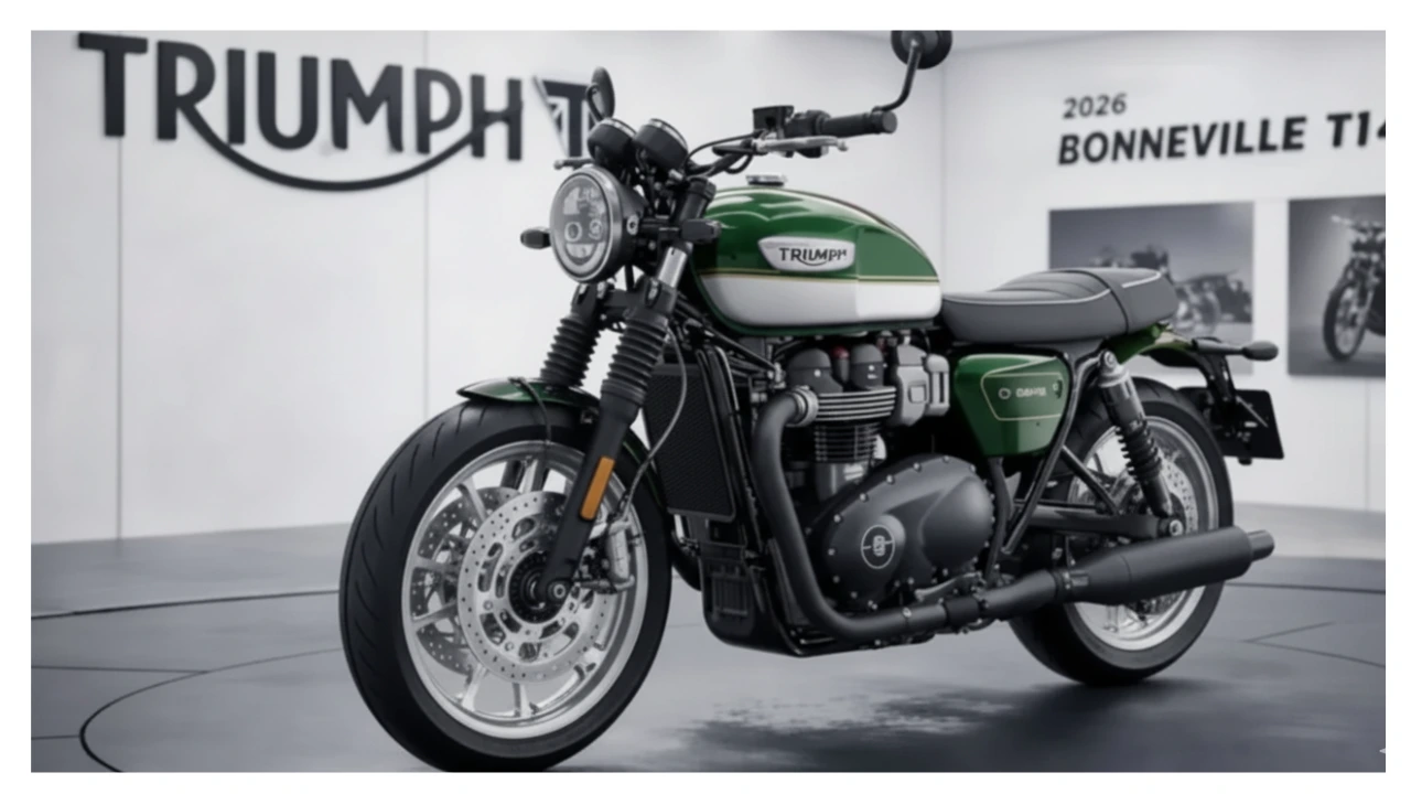 2026 Triumph Bonneville T140 with classic design and modern technology
