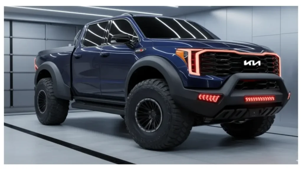 Kia Tasman 2026 pickup truck with rugged design and smart technology