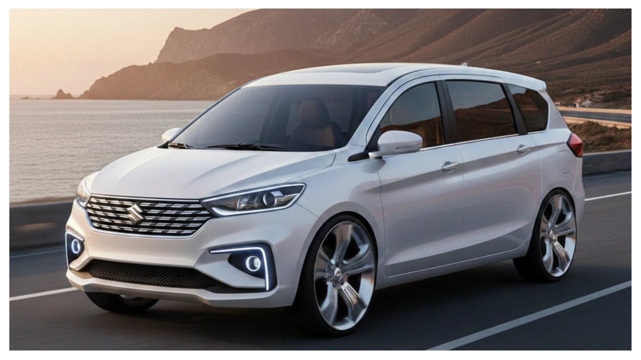 Maruti Ertiga 2026 hybrid 7 seater MPV exterior and interior