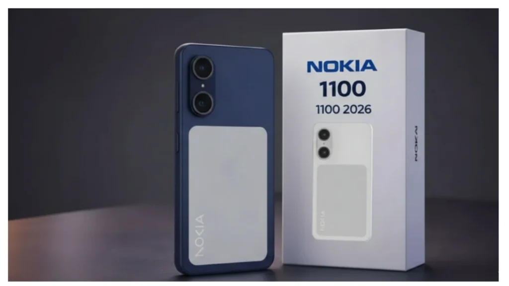 Nokia 1100 2026 showing classic keypad and premium body