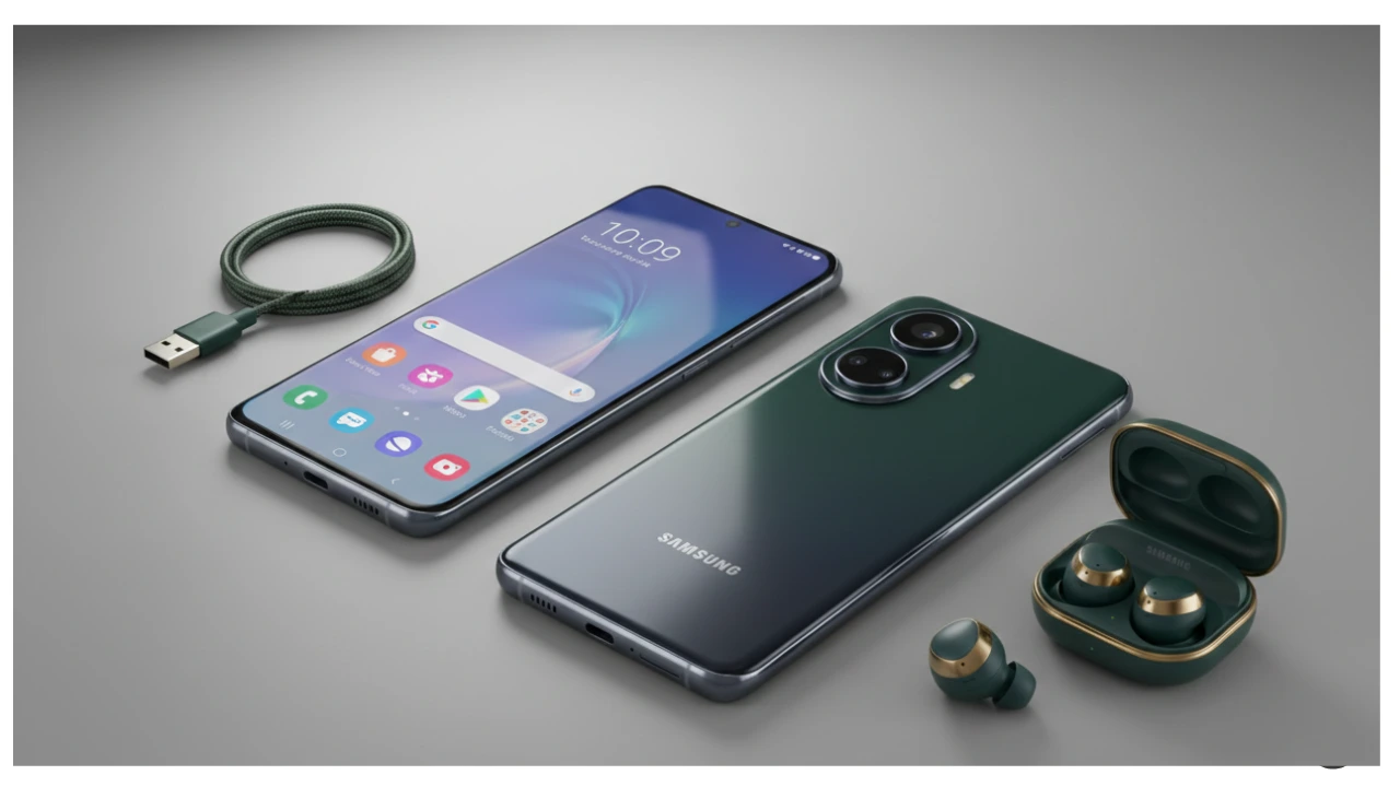 Samsung Galaxy M15 5G showing design with big battery and 50MP camera