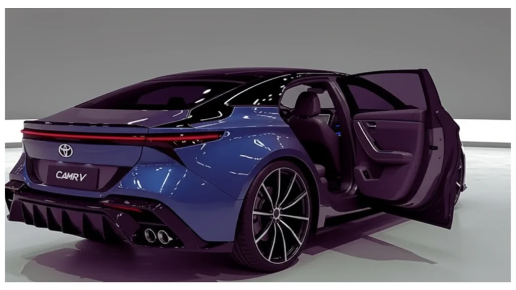 Toyota Camry 2026 hybrid sedan exterior and interior design