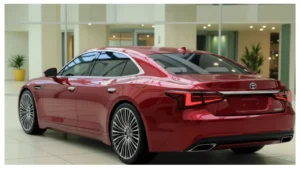 Toyota Crown 2026 premium hybrid sedan exterior design