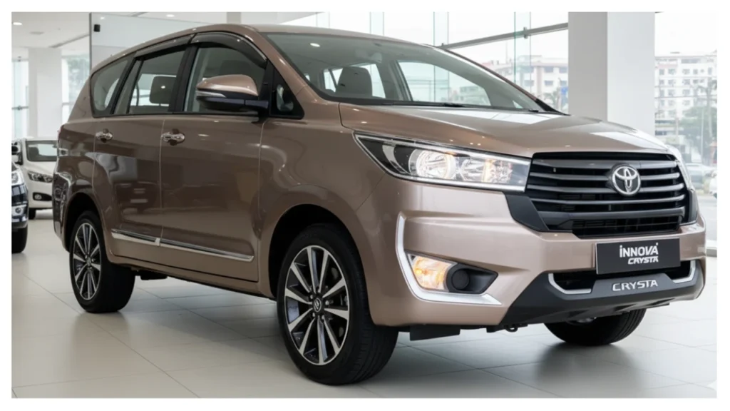Toyota Innova Crysta with 24 litre diesel engine and premium interior