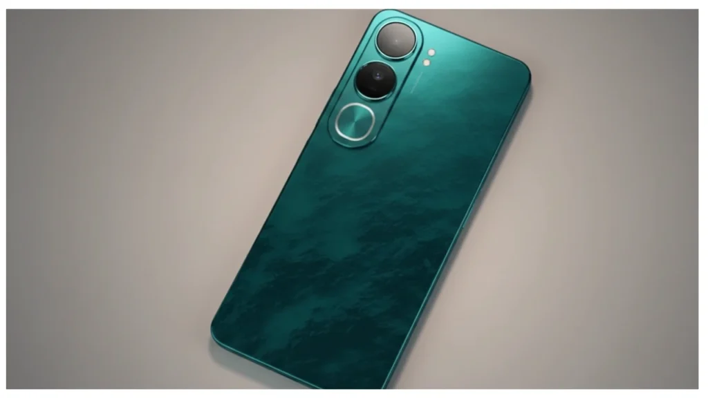 Vivo V40 Lite 5G showing slim design AMOLED screen and camera module